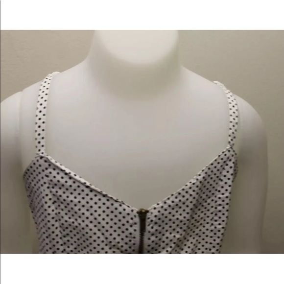 2/$20 H&M Divided Girl Romper Dress Polka Dots Black White Sz 4 - Picture 4 of 6